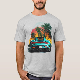Beach Turcos Turbo Sports Car Tonåring Guy Tävling T Shirt