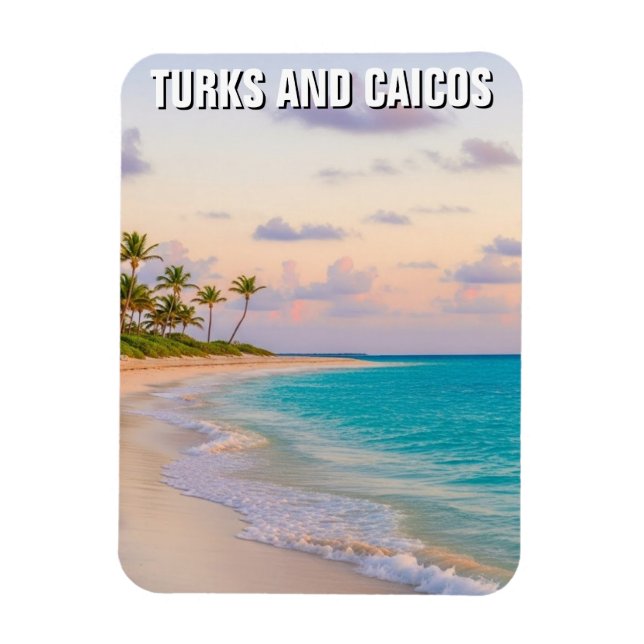 Beach Turks and Caicos Travel Magnet (Vertikal)