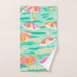 Beach Umbrella Summer Hand Towel