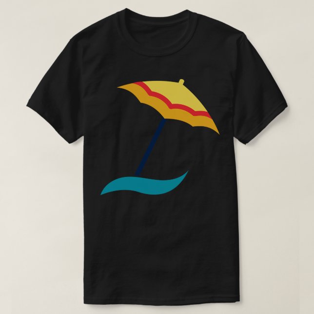 Beach Umbrella T Shirt (Design framsida)