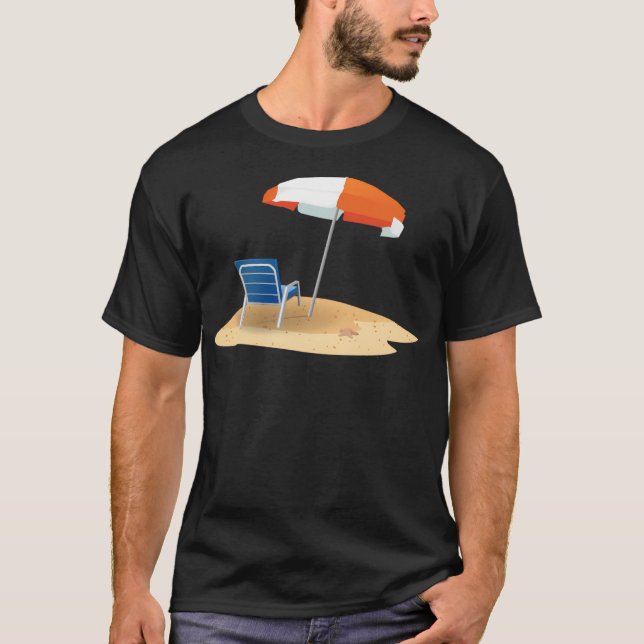 Beach Umbrella T Shirt (Framsida)