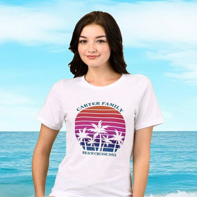 Beach Vacation Family Reunion Tropical Women's T Shirt (Skapare uppladdad)