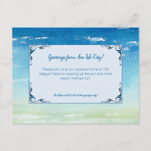 Beach Vacation Home Guest-inbjudan Vykort