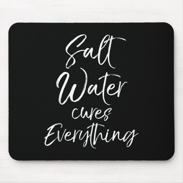 Beach Vacation Quote Ocean Gift Salt Water S Every Musmatta (Framsidan)