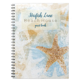 Beach Vacation Rental Starfish Theckes Guest Bok Anteckningsbok