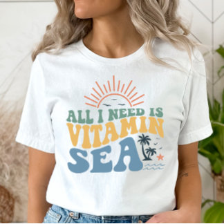 Beach Vacation T-shirt, vitaminsjön, kryssningsbåt T Shirt