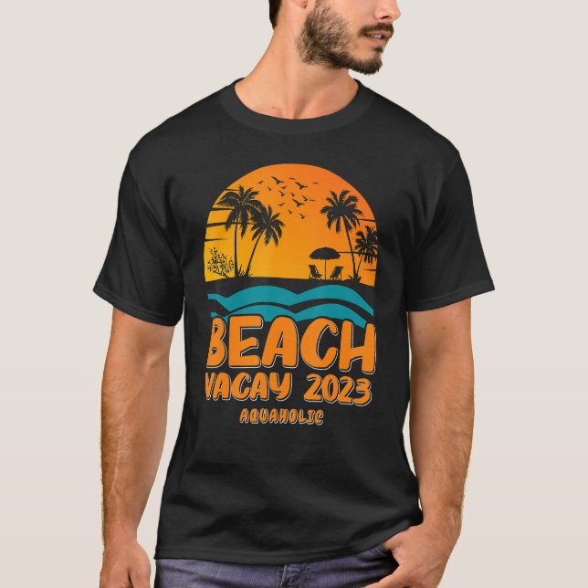 Beach Vacay 2023 Vattenhaltig design T Shirt (Framsida)