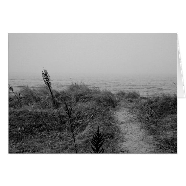 Beach väg hälsningskort (Framsidan Horizontal)