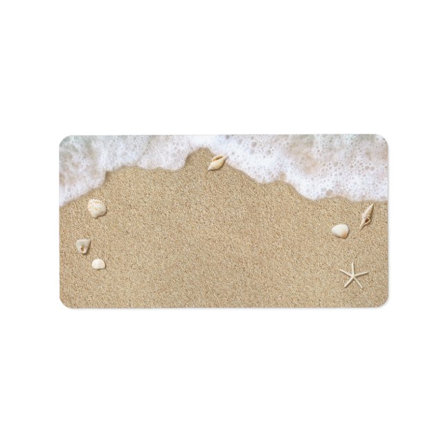 Beach Vågar Adressetiketter (Framsidan)