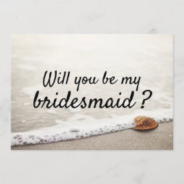 Beach Vågar Bröllop Bridesmaid Inbjudningar