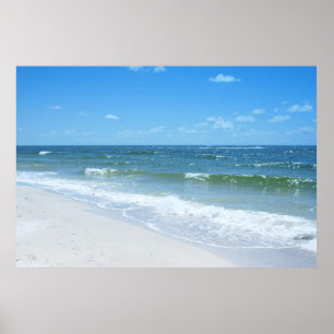 Beach Vågar III Poster