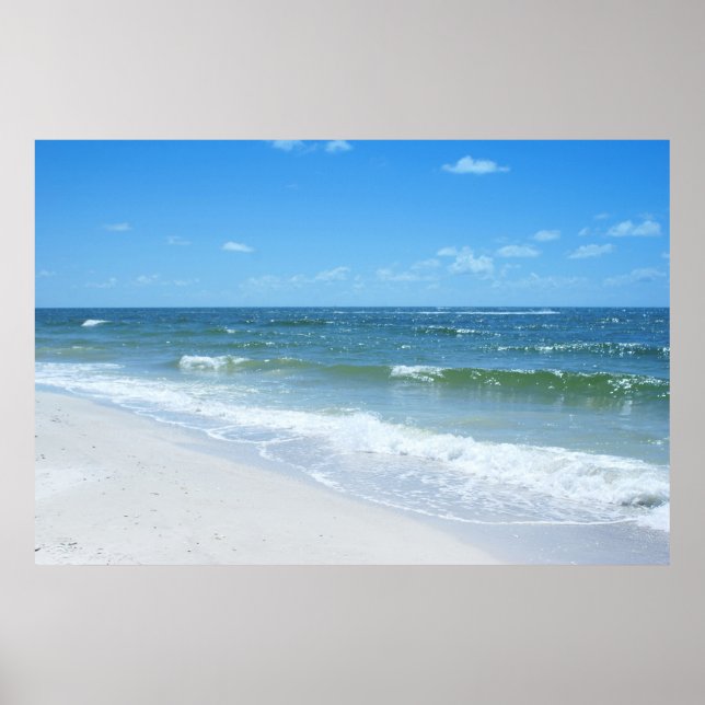 Beach Vågar III Poster (Framsidan)