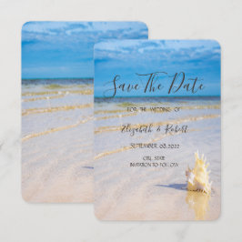 Beach Vågar Seashell Spara datum Datumet