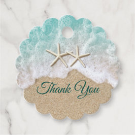 Beach Vågar & Starfish Gåvor Etiketter