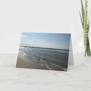 Beach-vågfoto Kort