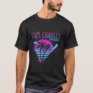 Beach Vaporwave Vacation Cape Charles T Shirt