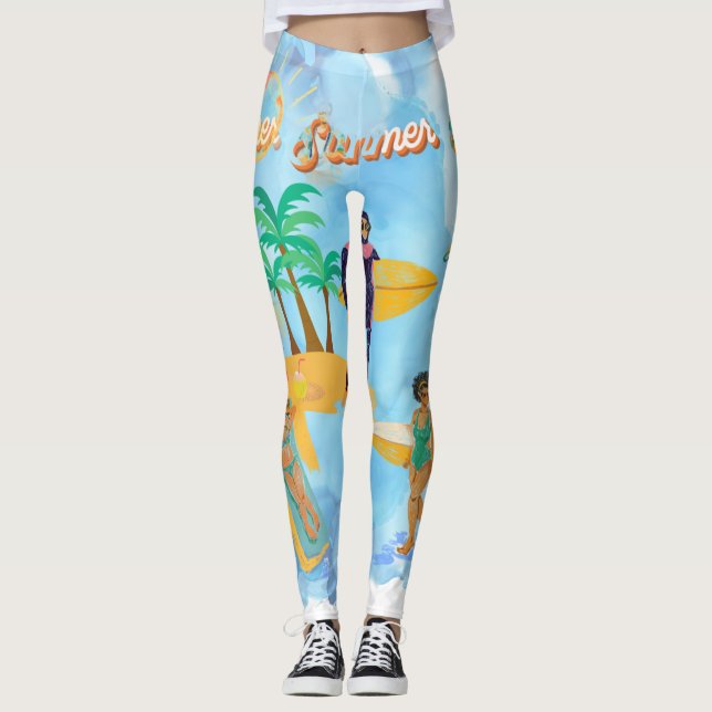 BEACH VIBE LEGGINGS (Framsida)