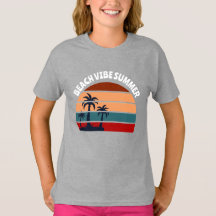 Beach Vibe Sommardammar Handflatan Träd Sunset