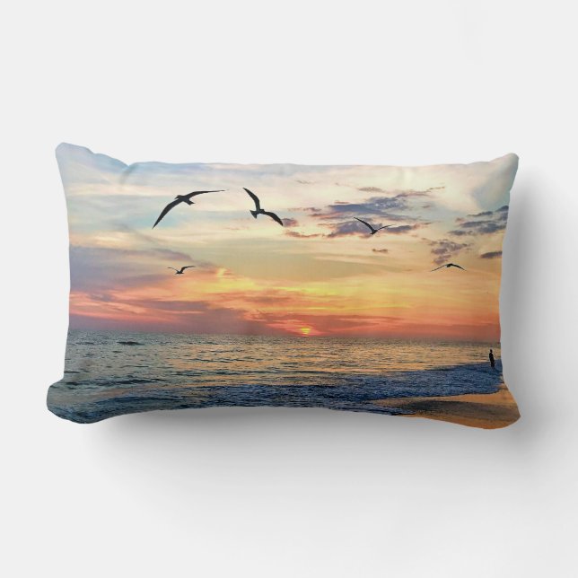 Beach Vibe Two Side, Two Image Pillow Lumbarkudde (Framsida)