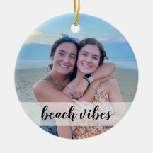 Beach vibes anpassningsbar fotoprydnadsföremål - j