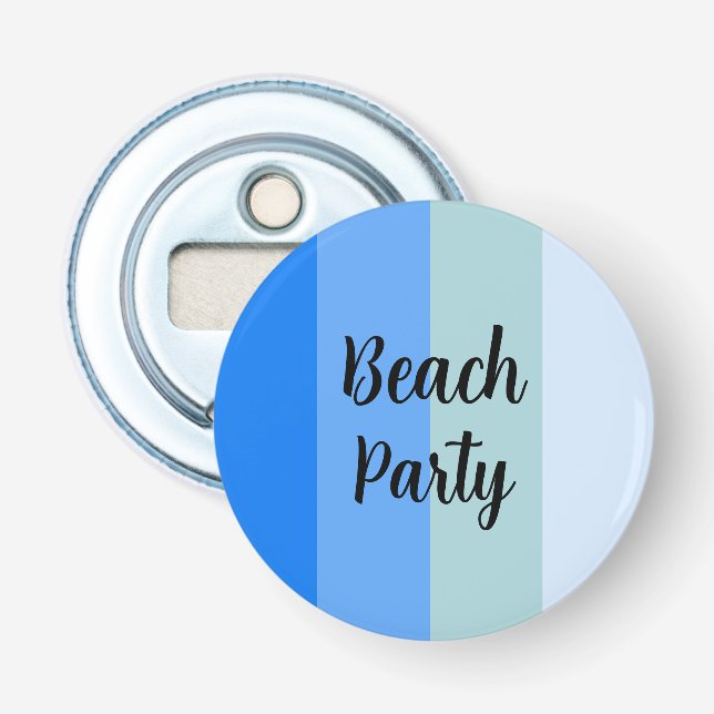 Beach Vibes, Blue Rand Flasköppnare (Framsidan)