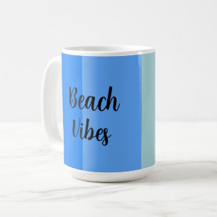Beach Vibes, Blue Rand Kaffemugg