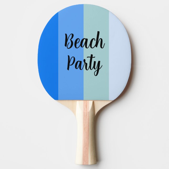 Beach Vibes, Blue Rand Pingisracket (Framsidan)