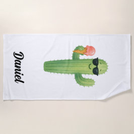 Beach Vibes Cactus Beach Towel