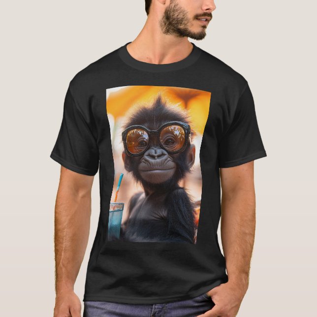 Beach Vibes - Gorilla Edition T Shirt (Framsida)