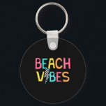 Beach Vibes Hej Summer Vacation Girl Women Tonårin Nyckelring<br><div class="desc">Beach Vibes Hej Summer Vacation Girl Women Tonåring Colorful</div>