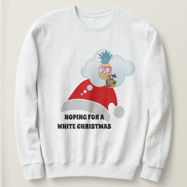 Beach vibes, hoppas på en vit julklapp t shirt (Design framsida)