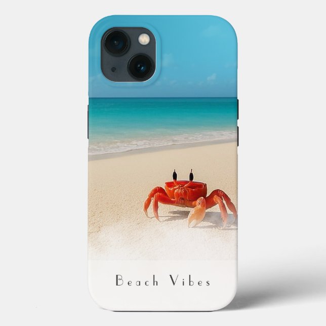Beach Vibes - iPhone 13 Fodral 1 Crab (Baksida)