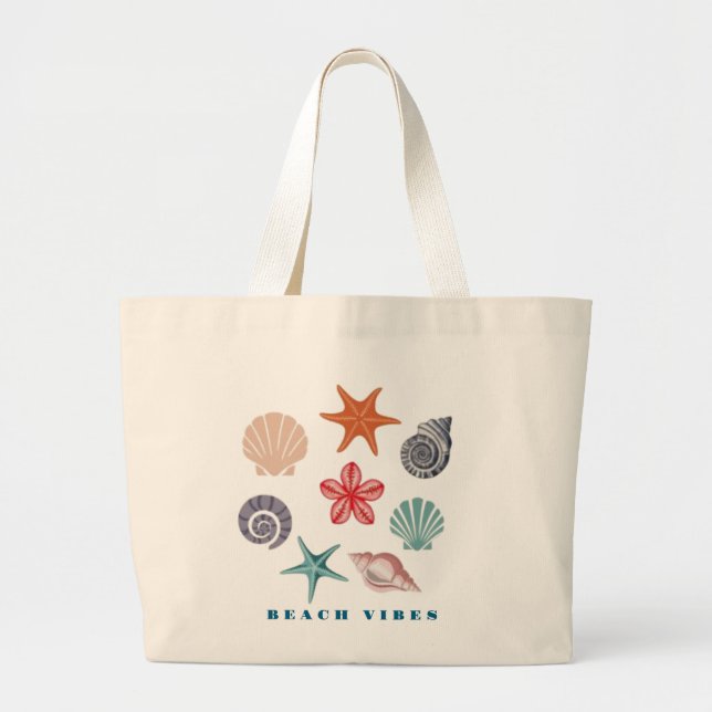 Beach Vibes Jumbo Tygkasse (Framsidan)