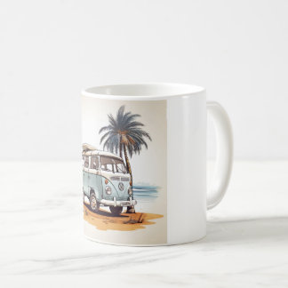 Beach Vibes Kombi Mug - Retro Surfing Serenity Kaffemugg