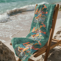 Beach Vibes Mörk grönt