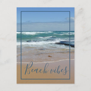 Beach Vibes Ocean Vågar vykort