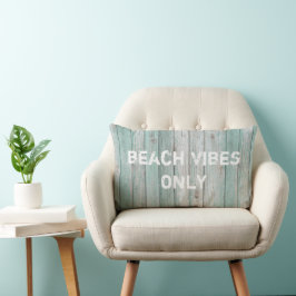 Beach Vibes Only Distress Cottage Wood Lumbarkudde