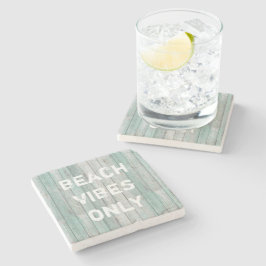 Beach Vibes Only Distress Cottage Wood Stenunderlägg