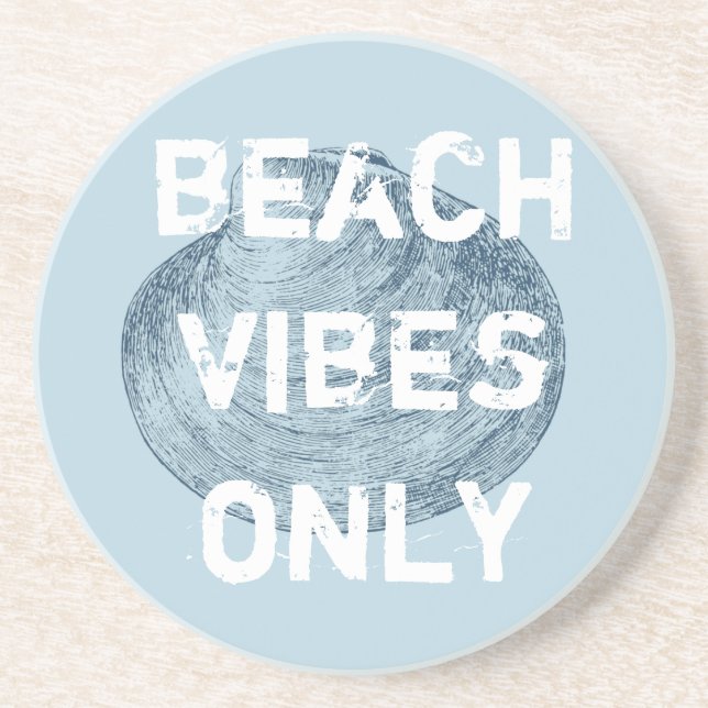 Beach Vibes Only Distress-teckensnitt Underlägg (Framsidan)