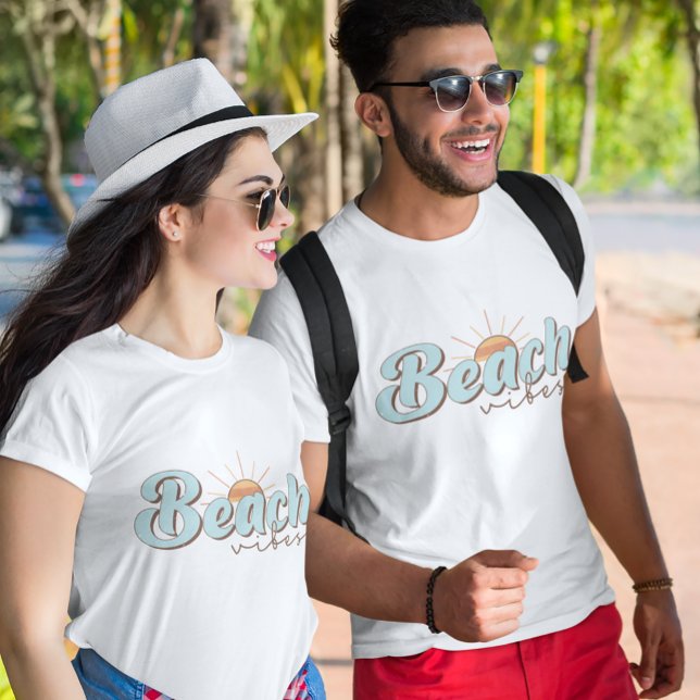 Beach Vibes Retro Summer Sol T Shirt (Skapare uppladdad)