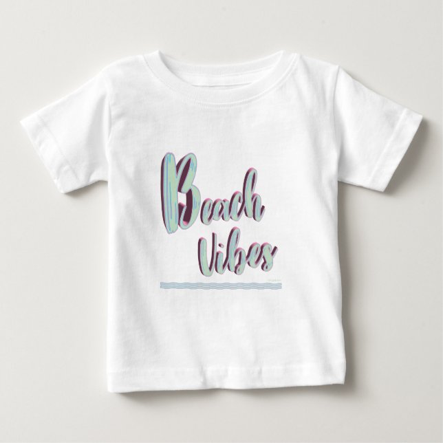 Beach Vibes Roligt Sommargrafik Coola Blue T-Shirt (Framsida)