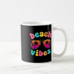 Beach Vibes Summer Sungles Retro Cute Girl Women K Kaffemugg<br><div class="desc">Beach Vibes Summer Sungles Retro Cute Girl Women Kid</div>
