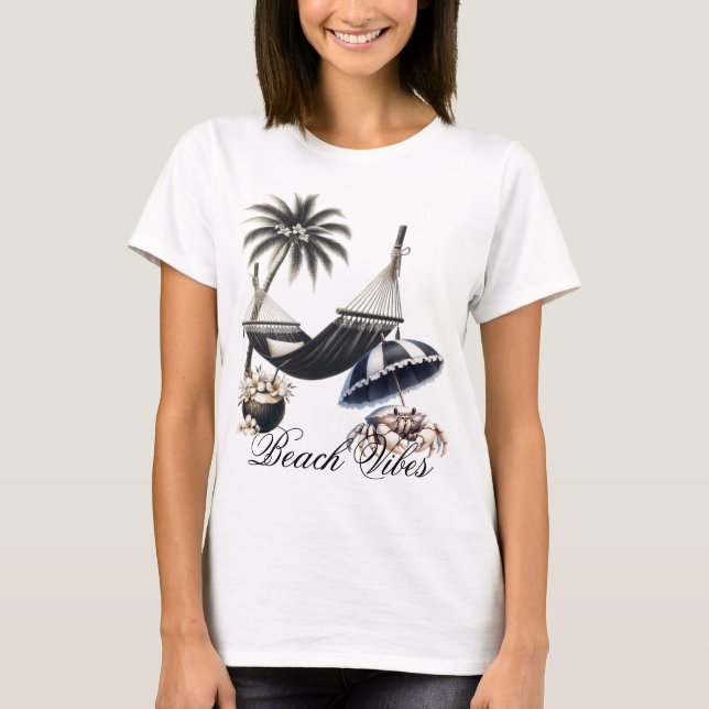 Beach Vibes T Shirt (Framsida)