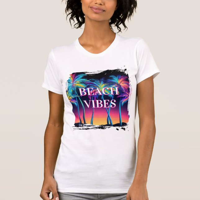 Beach Vibes T Shirt (Framsida)
