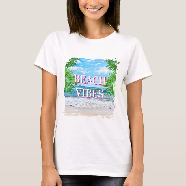 Beach Vibes T Shirt (Framsida)