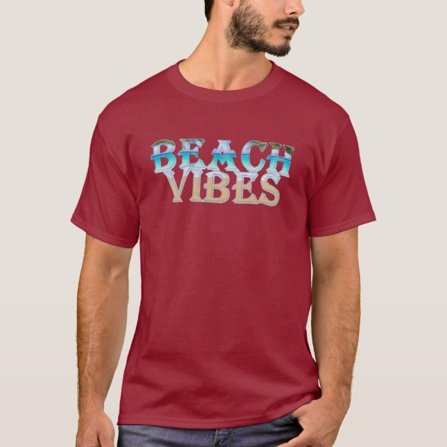 Beach Vibes T Shirt (Framsida)