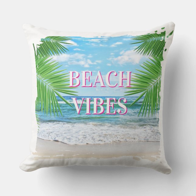 Beach Vibes Utomhus Dekorativ kudde (Framsida)