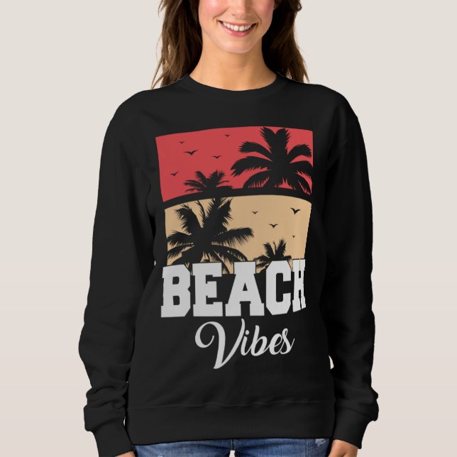 Beach Vibes Vacation Beach Summer T Shirt (Framsida)