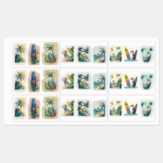 Beach Vibes Vinyl Stickers