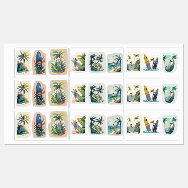 Beach Vibes Vinyl Stickers (Ark)